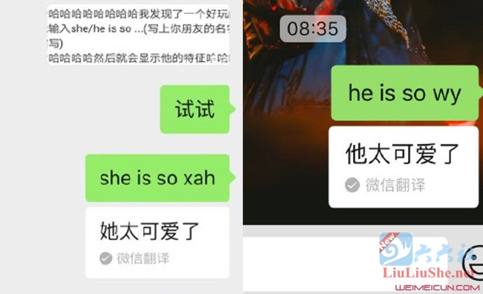 微信新玩法“输入she is so”火了 - 星星舍